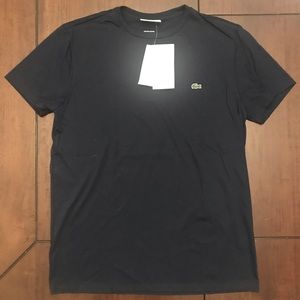 Lacoste Men’s T-shirt, Navy, Regular Fit, Medium